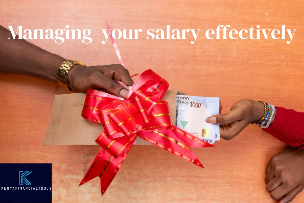 many on envelop with text how to manage your salary